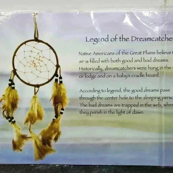 NIP Wind Chime Legend of the Dreamcatcher Dream Catcher w/ Chimes & Feathers - B - Picture 10 of 10